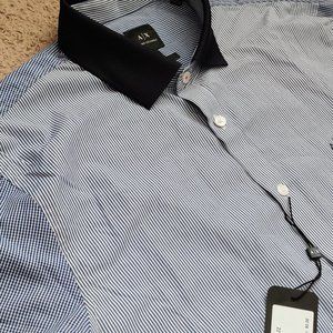 Armani Exchange Men's Slim Fit Pattern Shirt New